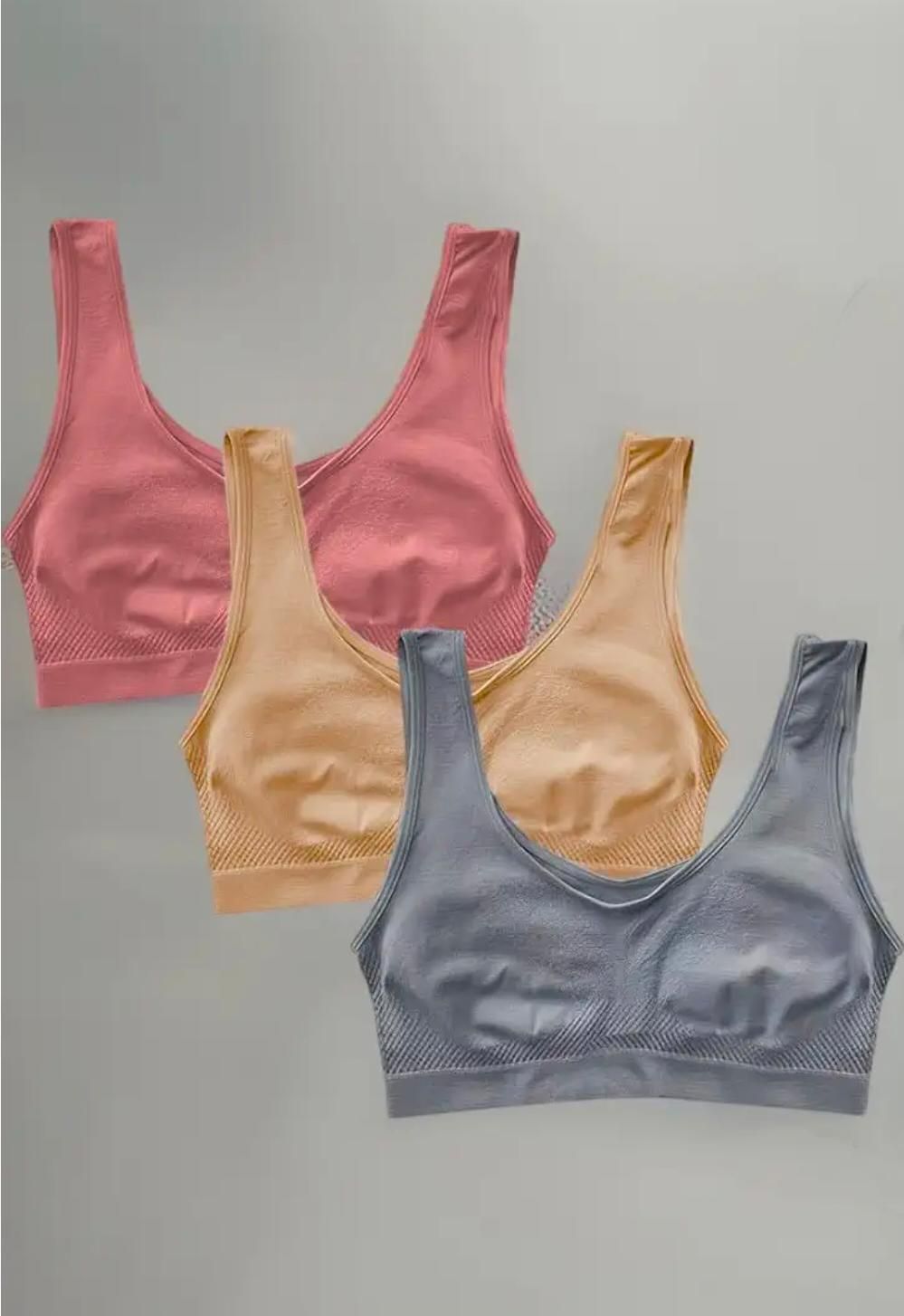 ComfyGlow Cotton Air Bra Set – Pack of 3