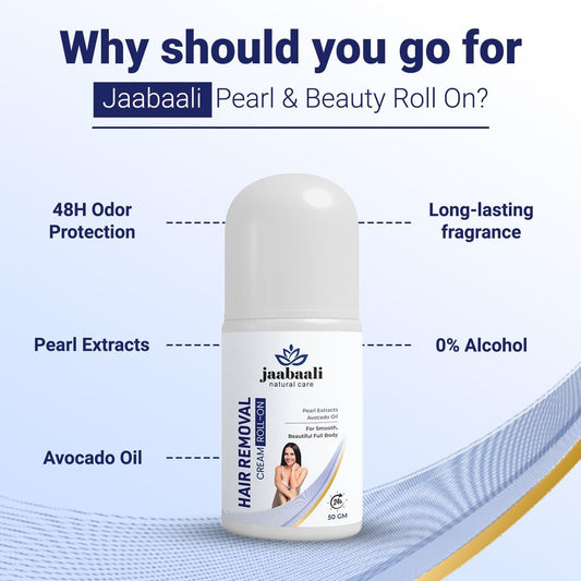 GlowErase™ Hair Removal Cream with Pearl & Avocado – 50g Painless Hair Removal with Skin Brightening Formula