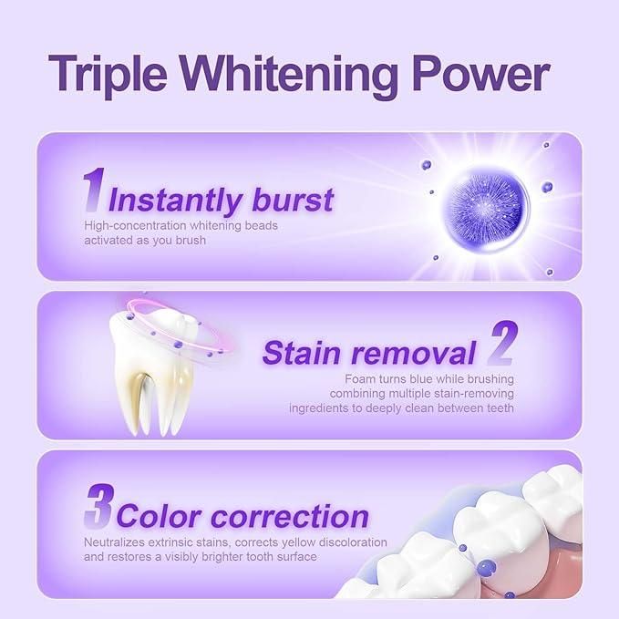 Lavender Glow Whitening Toothpaste – 100 gm (Pack of 2)