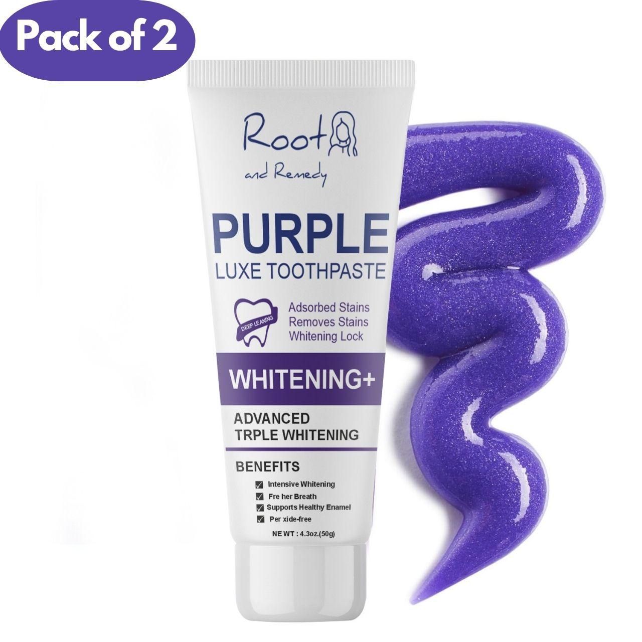 Lavender Glow Whitening Toothpaste – 100 gm (Pack of 2)