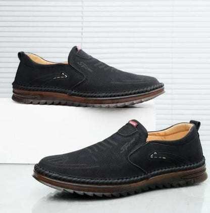 Heirwalk™ Pure Leather Series – Men’s Premium Black Leather Shoes
